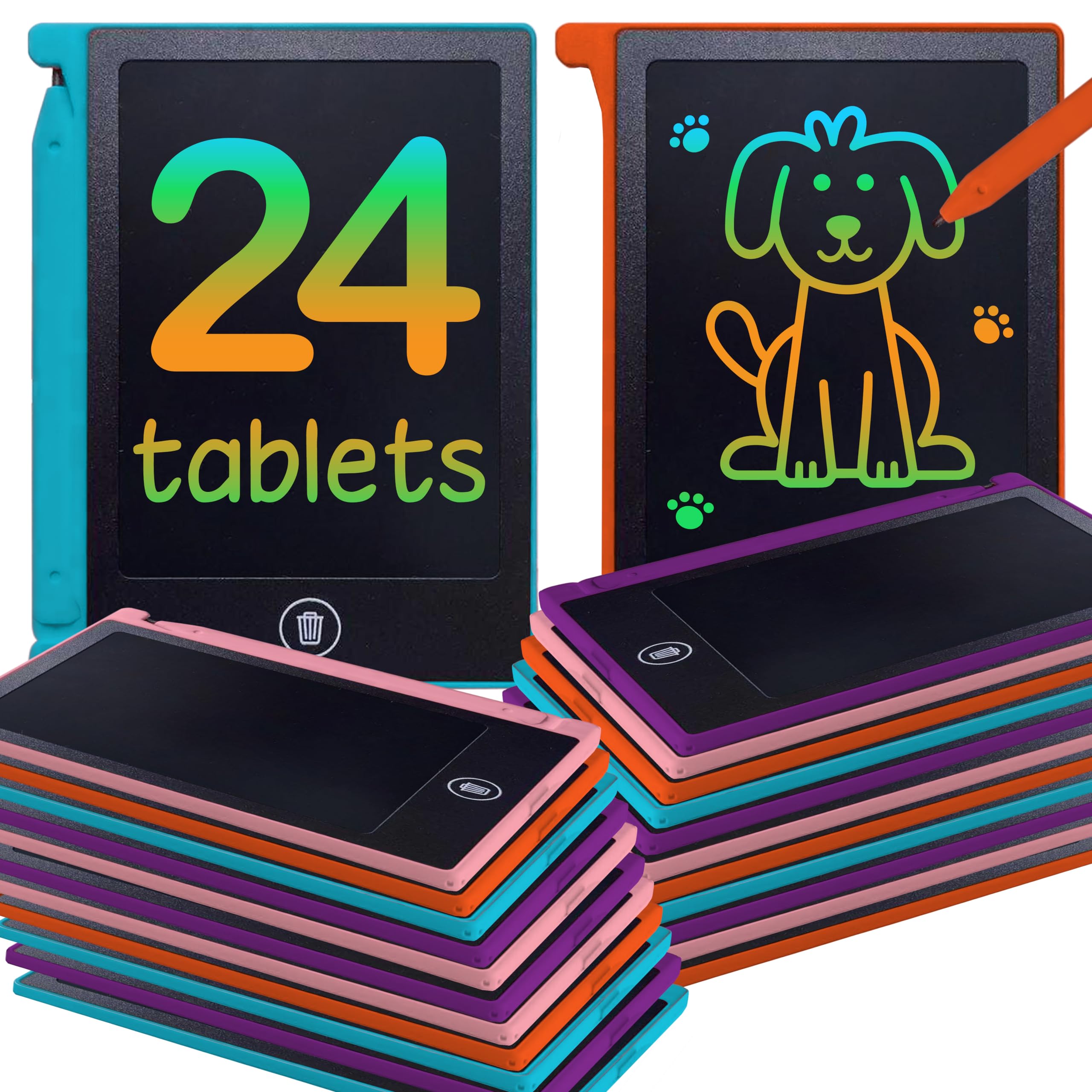 Amazon.com: Playtapus Mini LCD Writing Tablet for Kids, 24 Pack